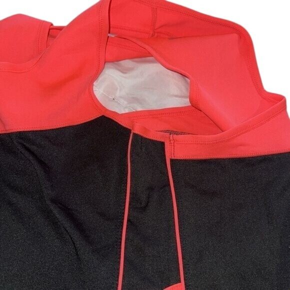 Active Wear Racerback Tank Top Black & Red Large Polyester/Spandex Womens Athlet - Picture 4 of 7